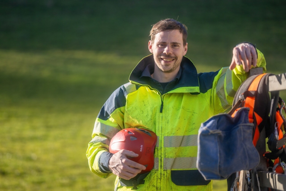 Timo Brunnenmeister, Ressortleiter Leitungsbau, ist zuständig für die Netztelektriker-Lernenden.